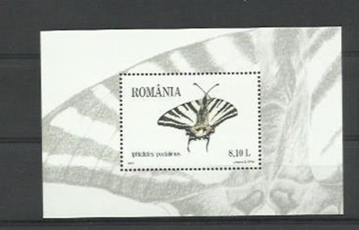 Romania MNH 2011 - LP 1897 - Fluturi - colita X4 foto