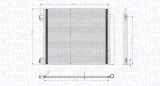 MAGNETI MARELLI 350203832000 Condensator, climatizare