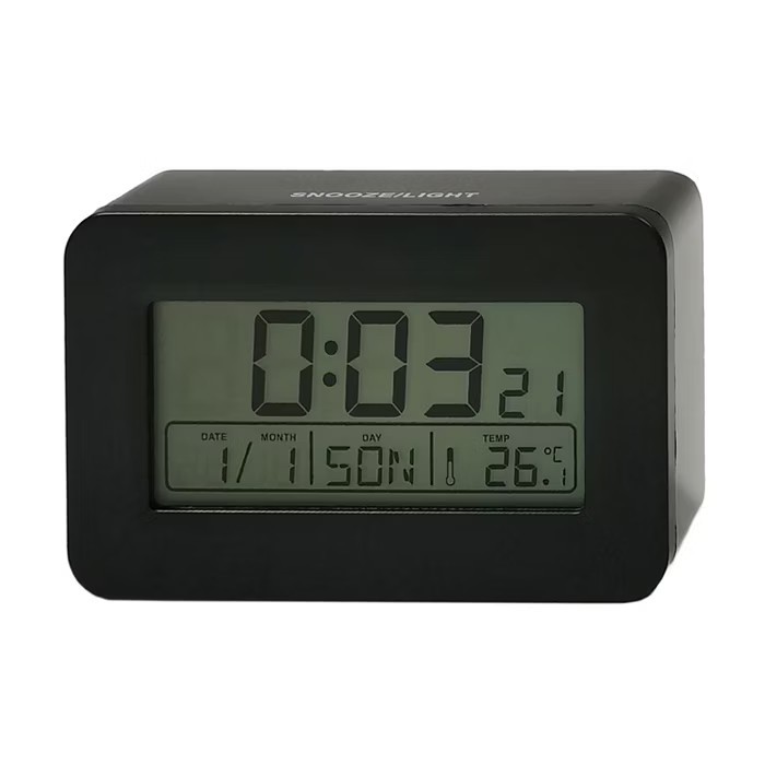 Ceas desteptator Krontaler, negru
