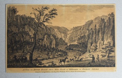 &amp;quot;A view in Dove Dale&amp;quot; gravura foto