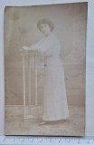 Carte poștală foto damă &ndash; Atelier Foto Splendid, N. Buzdugan București &ndash; cca 1910&ndash;1915