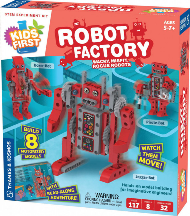 Kit STEM - Fabrica de roboti, 117 piese