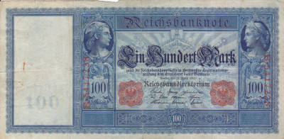 GERMANIA 100 marci 1910 VF!!! foto