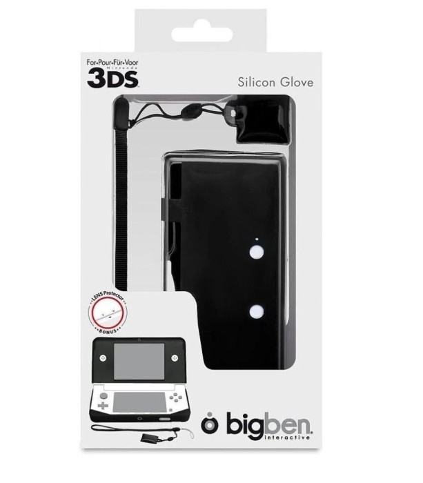 Husa silicon neagra + Stylus - Nintendo 3DS - EAN: 3499550291735 (e)