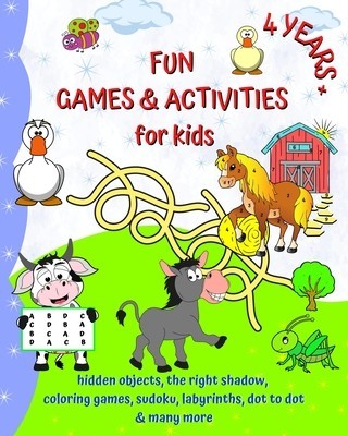 Fun Games and Activities for kids 4 years +: Coloring, hidden objects, sudoku, labyrinths, dot to dot and many more foto