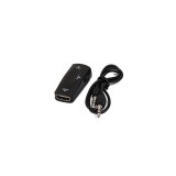 Convertor Adaptor HDMI Mama la VGA Mama + audio-Culoare Negru