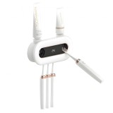 Suport Inteligent cu Sterilizare UVC Smart Periute de Dinti, SELERIS&reg;, 2 Paste, 4 Periute, USB, 4 pe