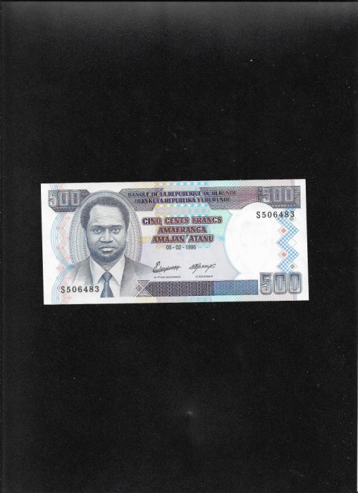 Burundi 500 francs 1995 seria506483 unc