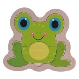 Puzzle din lemn Broscuta Verde pentru dezvoltarea g&acirc;ndirii logice, CMCLASS