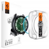 Set 2 Folii de protectie Spigen Glas.TR EZ FIT pentru Samsung Galaxy 6 Clasic (47 mm) Transparent