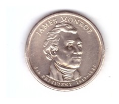 Moneda SUA 1 dollar/dolar 2008 P James Monroe, stare buna, curata