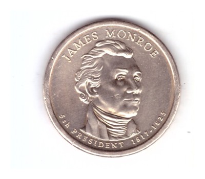 Moneda SUA 1 dollar/dolar 2008 P James Monroe, stare buna, curata foto