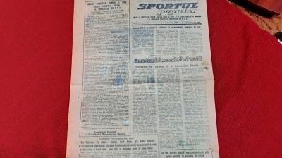 Ziar Sportul Popular 3 09 1956 foto