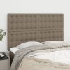 VidaXL Tăblii de pat, 4 buc, gri taupe, 72x5x78/88 cm, textil 3116768