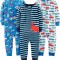 Set de 3 pijamale din bumbac pentru bebelusi Simple Joys by Carter s Baby Boys, 18M (18 luni) - OUTLET