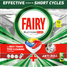 Fairy Detergent platinum plus pentru mașina de spălat vase, 10 buc