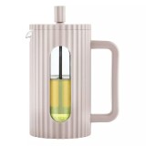 Infuzor din sticla, aparat pentru cafea, ceai sau ierburi, capacitate 600 ml, bej, Klausberg