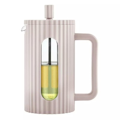 Infuzor din sticla, aparat pentru cafea, ceai sau ierburi, capacitate 600 ml, bej, Klausberg foto