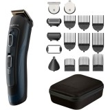 Aparat de tuns parul si barba Rowenta Selectium 17 in 1 TN9464E0, autonomie 120 min, 9 piepteni, accesoriu ras barba si parul corporal, lama de preciz