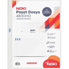 Folie protectie documente A4,55 microni, plastic,cristal, 100 bucati set