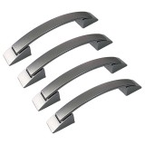 Cumpara ieftin Set 4 Manere din plastic, 2103-12, lungime 134 mm, distanta gauri 96 mm, saten