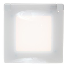 Capac protectie IP44 - IK07 Legrand Niloe 397808, 1 post, alb, pentru priza / intrerupator foto