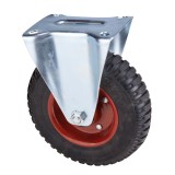 Roata Fixa Carucior, 200 mm, sarcima max. 200 kg, otel zincat, AGT-1157