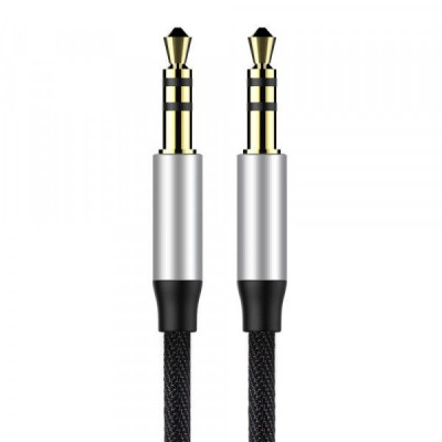 Adaptor audio Mufa Jack - Jack 3,5mm BASEUS Negru foto