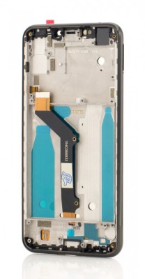 LCD Motorola One (P30 Play), Negru + Rama foto