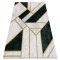 Exclusiv EMERALD covor 1015 glamour, stilat, marmură, geometric sticla verde / aur, 240x330 cm