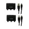 Set 2 acumulatori 800mAh + 2 cabluri - XBOX One - EAN 5060491776315