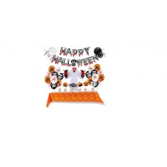 Set 37 piese baloane si decoratiuni Halloween OEM, latex, PVC, multicolor