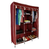 Dulap portabil cu 2 sine pentru haine cu husa FR-26135b