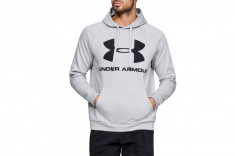 Hanorace Under Armour Rival Fleece Sportstyle Logo Hoodie 1345628-014 gri foto