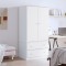 vidaXL Dulap &bdquo;ALTA&rdquo;, alb, 90x55x170 cm, lemn masiv de pin 353930
