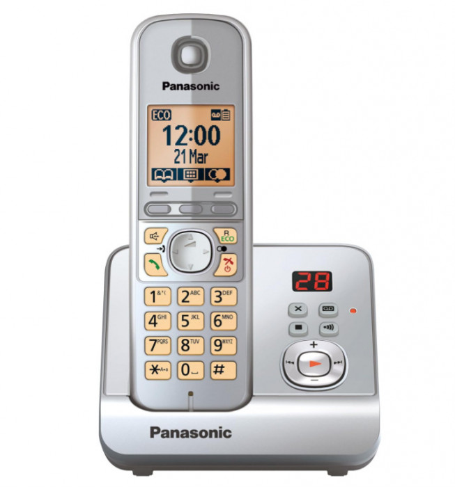 DECT Panasonic KX-TG6721GS, Extensie telefon - RESIGILAT