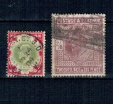 Marea Britanie 1902 - Uzuale Regele Edward VII, 1Sh, 2&#039;6Sh stampilate