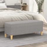 vidaXL Bancă, gri deschis, 100x35x41 cm, textil 349375