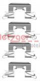 Set accesorii, placute frana MAZDA 2 (DE) (2007 - 2015) METZGER 109-1772