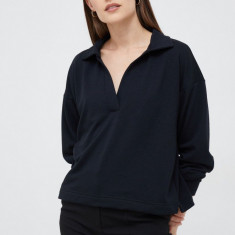 GAP bluza femei, culoarea negru, neted