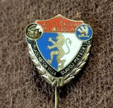 Insigna fotbal - AUTO SKODA MLADA BOLESLAV ASTON VILLA (Aniversare 70 ani 1902/1972)