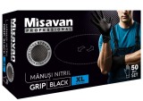 Manusi nitril Grip Misavan - negru - marimea XL , 50 buc.
