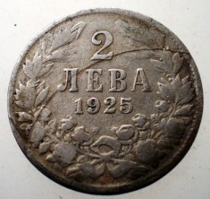 7.663 BULGARIA 2 LEVA 1925 foto