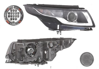 Far Land Rover Range Rover Evoque, 05.2015-, fata, Dreapta, HB3+PSY24W; electric; cu motor; cu becuri, VARROC foto