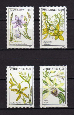 Zimbabwe 1993 - Orhidee, flori, serie neuzata foto