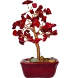 Copacei cristal Coral, piatra de protecție de rele, 13 cm