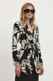 Answear Lab sacou culoarea negru, un singur rand de nasturi