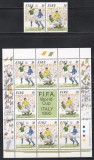 Irlanda 1990 - Cupa Mondială de fotbal - Italia, Serie + MC, MNH, Nestampilat