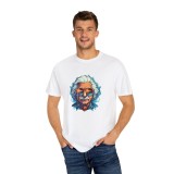 Tricou Albert Einstein, barbati, alb, marimea M