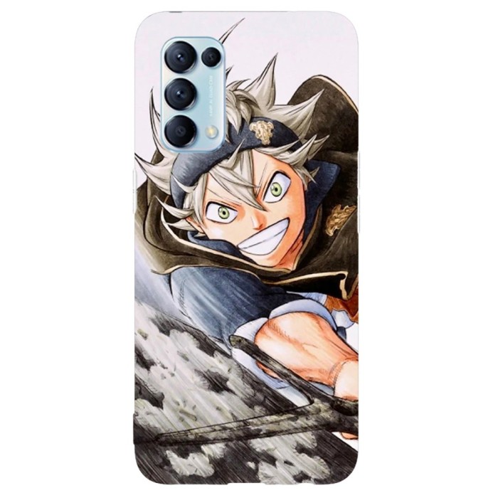 Husa compatibila cu Oppo Find X3 Lite model Asta Black Clover, Silicon, TPU, Viceversa